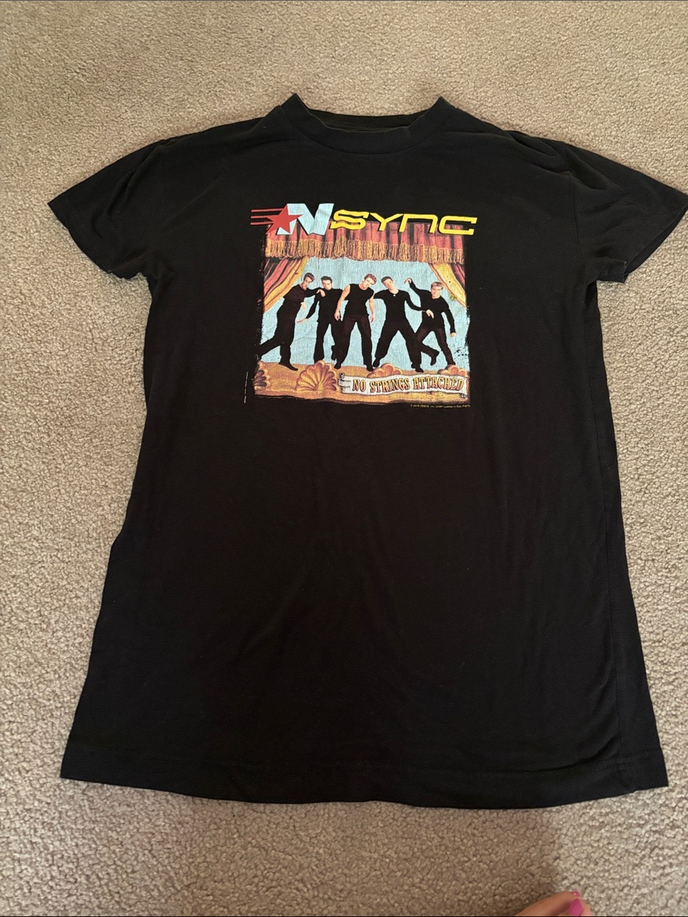 *NSYNC Black Graphic Band Sleep T women’s size small